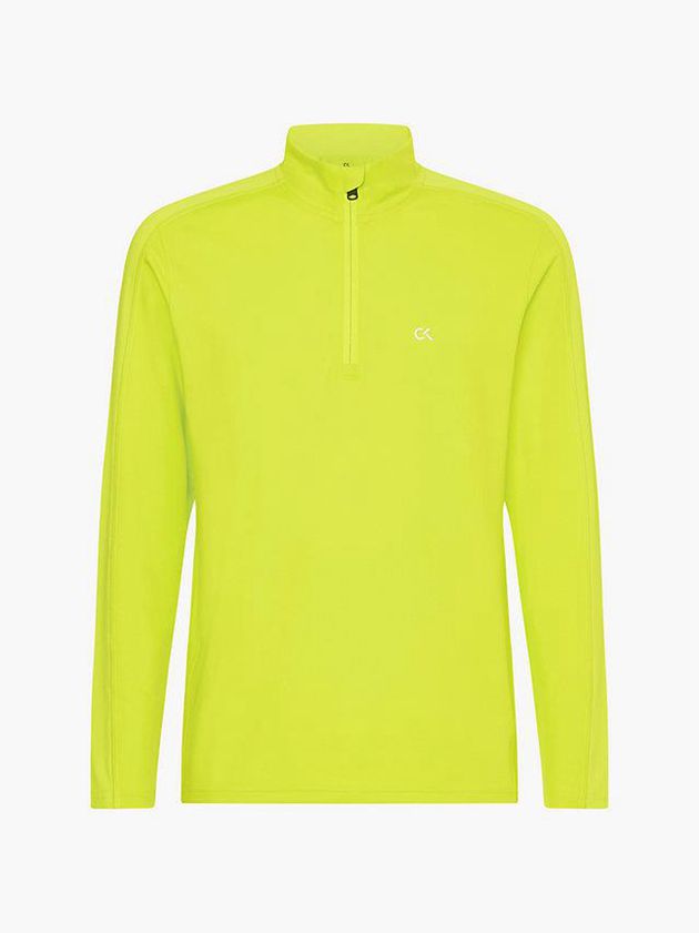 Green Calvin Klein Long Sleeve Gym Men T-Shirt | VSFM-06923