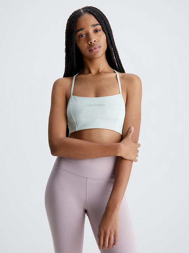 Green Calvin Klein Low Impact Sports Women Bra | BKYP-05689