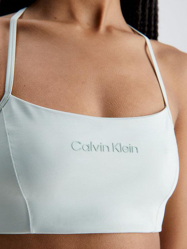 Green Calvin Klein Low Impact Sports Women Bra | BKYP-05689