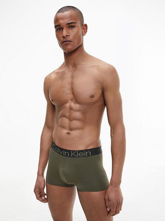 Green Calvin Klein Low Rise Men Briefs | CUWD-64701