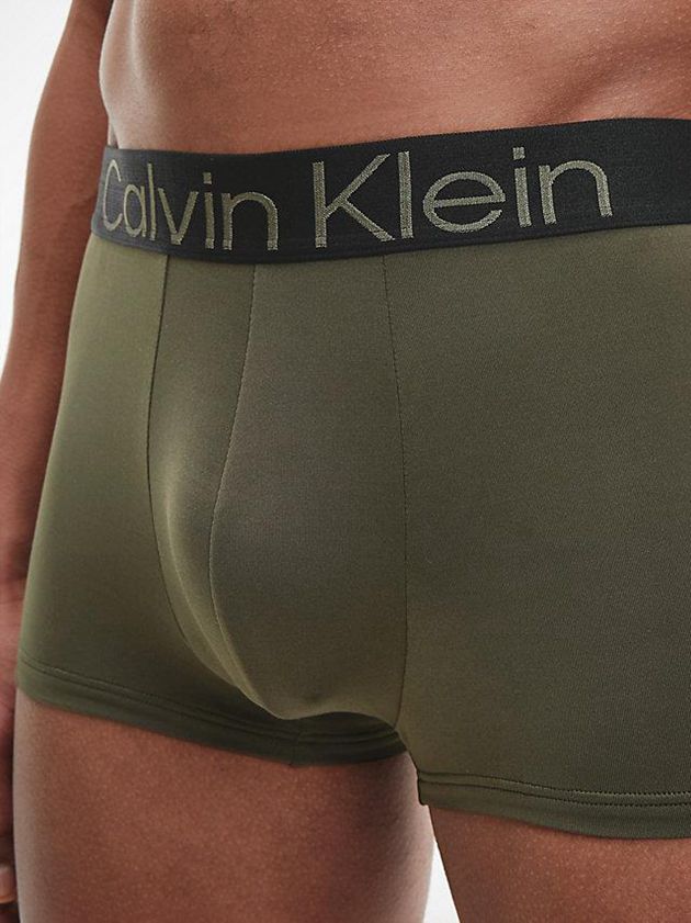 Green Calvin Klein Low Rise Men Briefs | CUWD-64701
