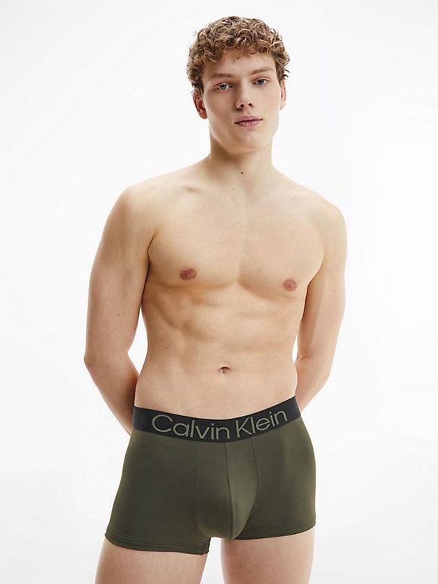 Green Calvin Klein Low Rise Men Briefs | CUWD-64701