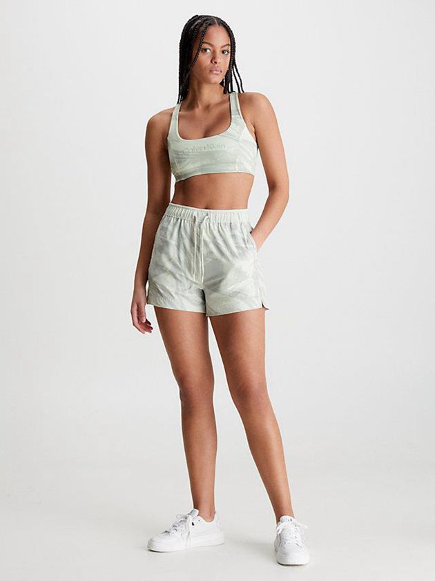 Green Calvin Klein Medium Impact Sports Women Bra | IYVX-05291