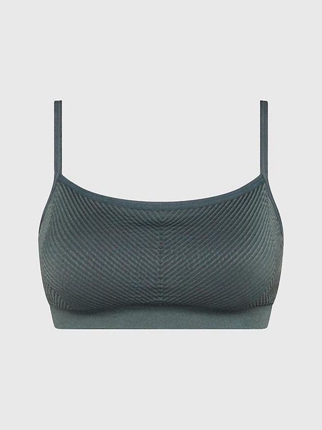 Green Calvin Klein Medium Impact Sports Women Bra | ZKOJ-54126