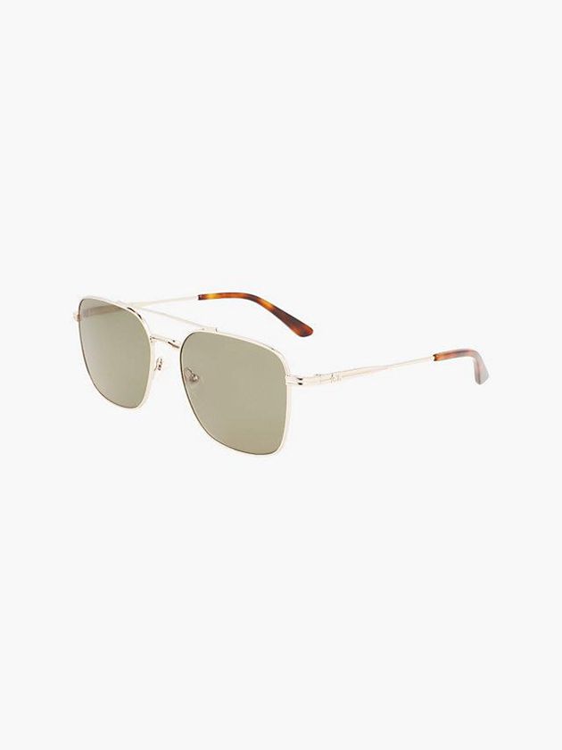 Green Calvin Klein Navigator Men Sunglasses | KTWA-92703