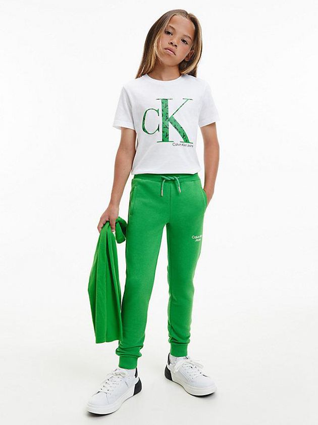 Green Calvin Klein Organic Blend Boys's Joggers | YCWQ-95178