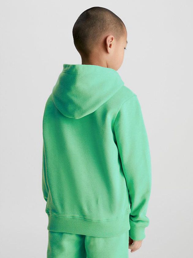Green Calvin Klein Organic Cotton Boys's Hoodie | IAGS-72489