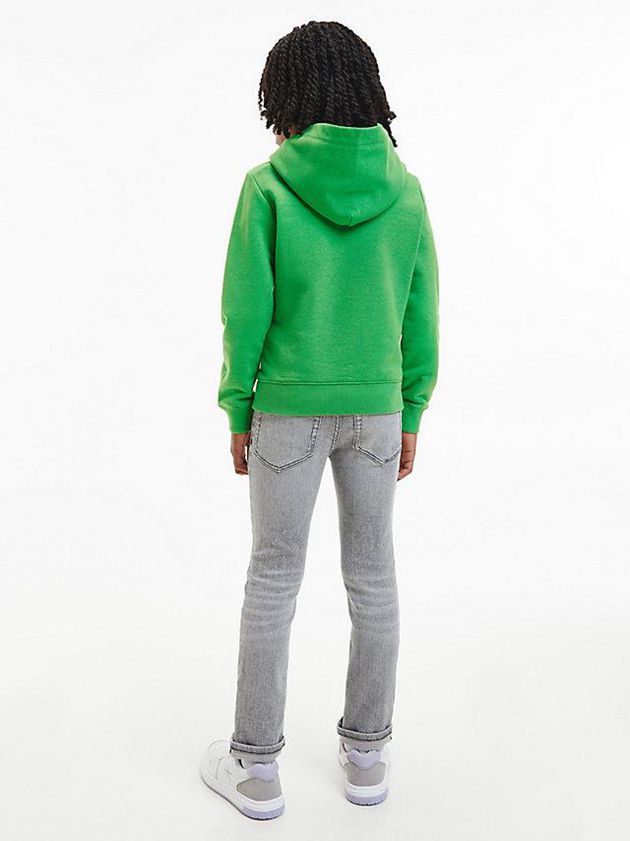Green Calvin Klein Organic Cotton Boys's Hoodie | TPEC-14270