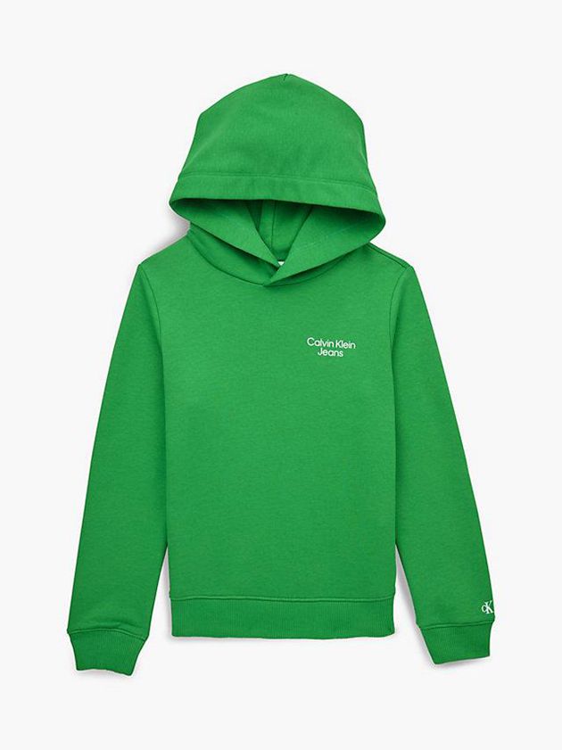 Green Calvin Klein Organic Cotton Boys's Hoodie | TPEC-14270