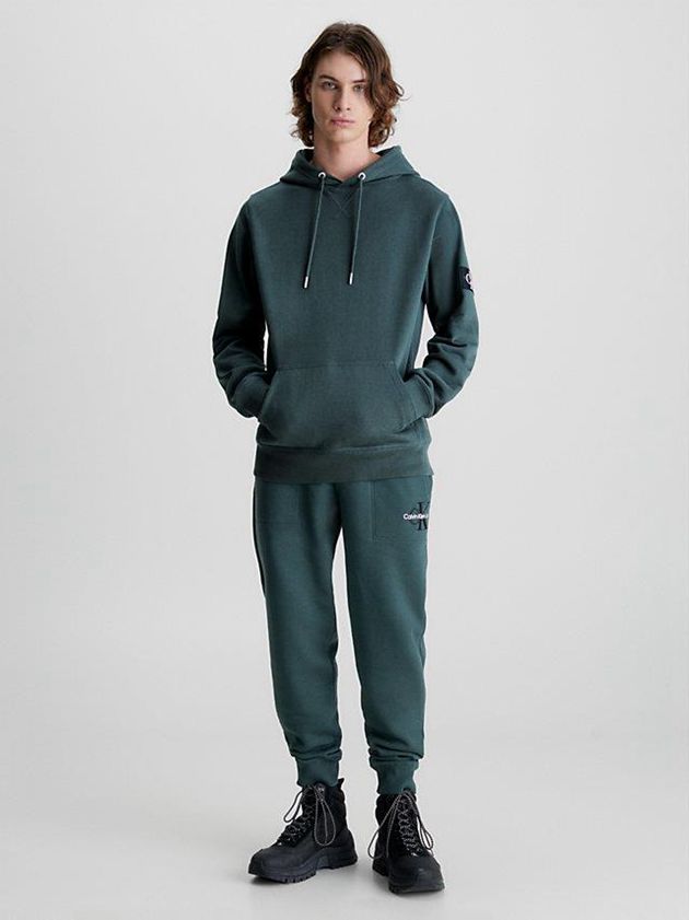 Green Calvin Klein Organic Cotton Men Joggers | XCHT-14293