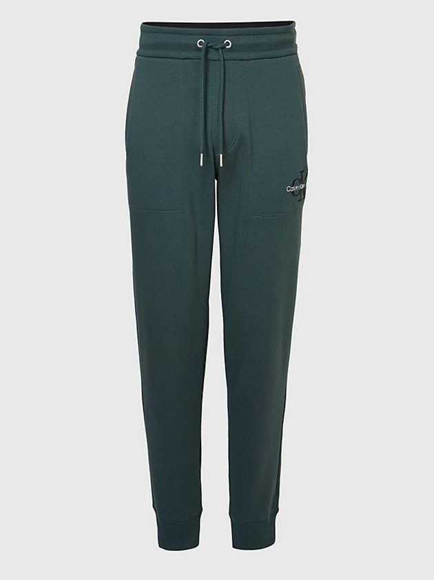 Green Calvin Klein Organic Cotton Men Joggers | XCHT-14293