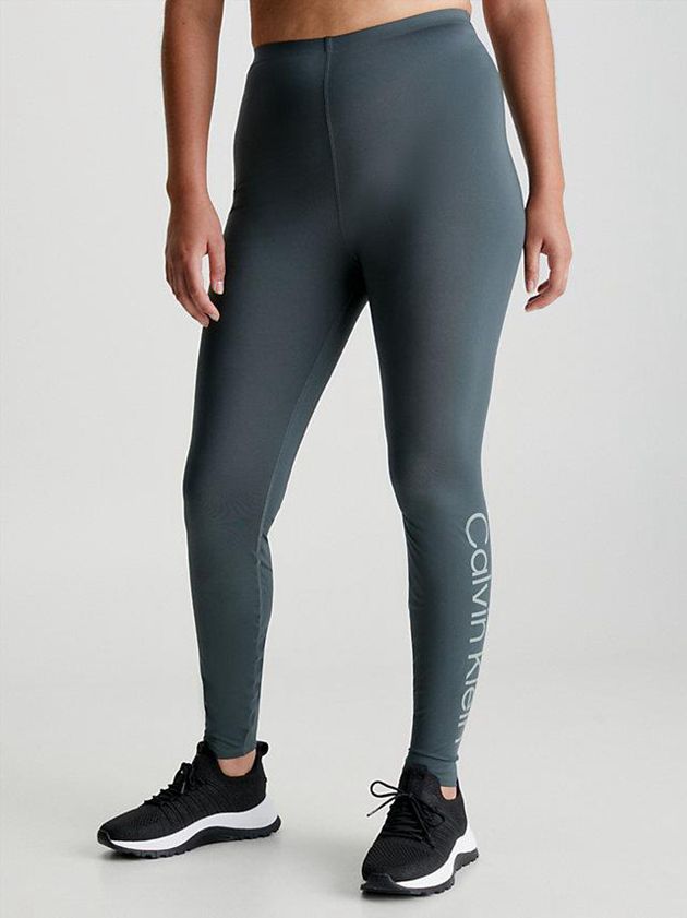 Green Calvin Klein Pocket Gym Women Leggings | HKWP-97136