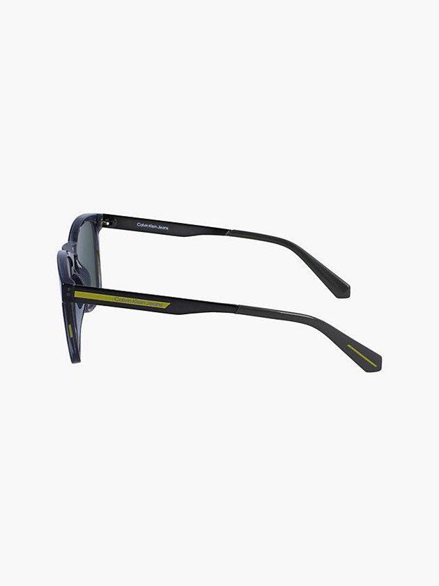 Green Calvin Klein Rectangle Men Sunglasses | JDAU-01942