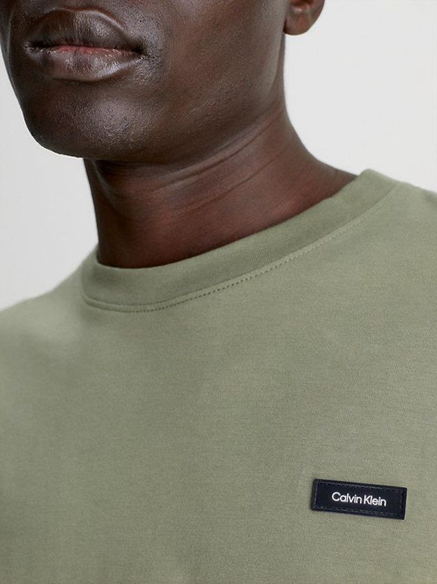 Green Calvin Klein Recycled Cotton Men T-Shirt | EHXJ-18675