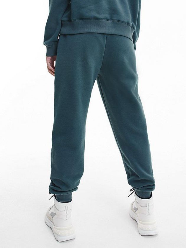 Green Calvin Klein Relaxed Monogram Women Joggers | KHIQ-63549