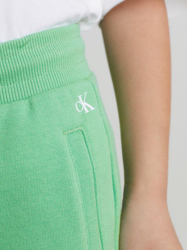 Green Calvin Klein Slim Jogger Boys's Shorts | JNKF-54903