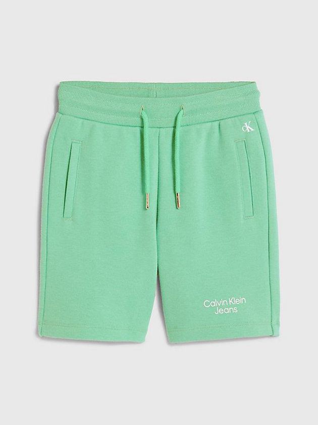 Green Calvin Klein Slim Jogger Boys's Shorts | JNKF-54903
