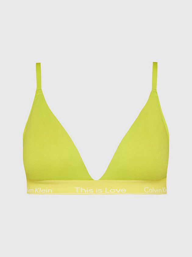 Green Calvin Klein Triangle - Pride Women Bra | PACS-24016