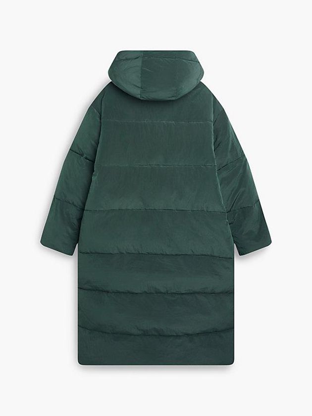 Green Calvin Klein Unisex Padded Puffer Women Coat | IOGJ-49123