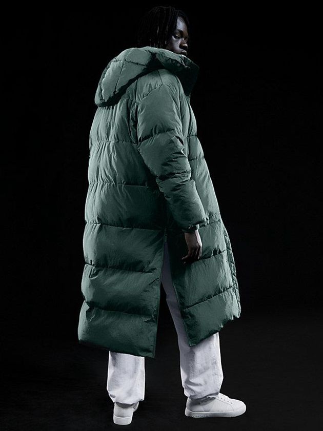 Green Calvin Klein Unisex Padded Puffer Women Coat | IOGJ-49123