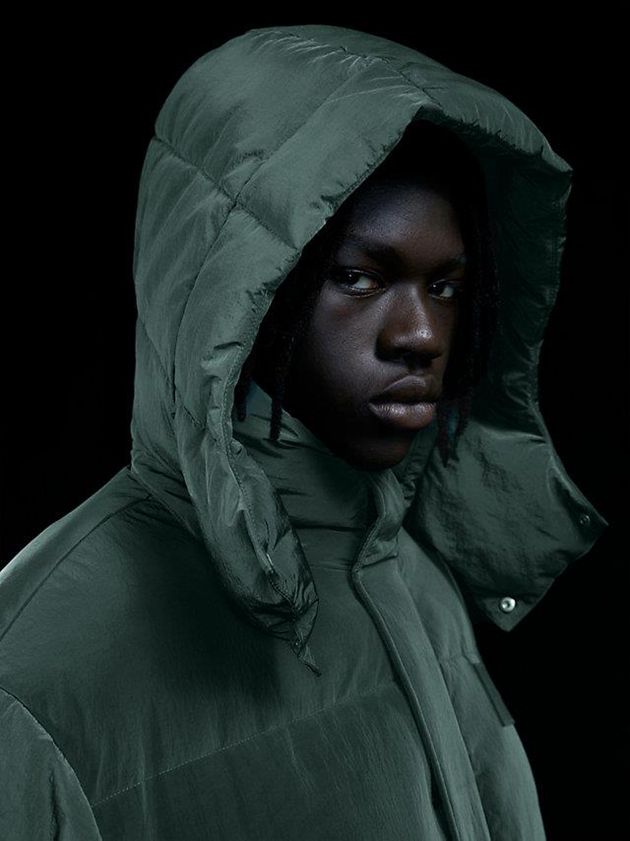 Green Calvin Klein Unisex Padded Puffer Women Coat | IOGJ-49123