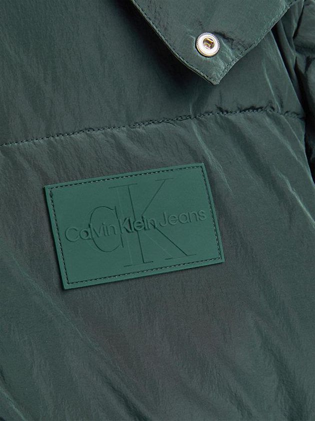 Green Calvin Klein Unisex Padded Puffer Men Jacket | VREX-52176