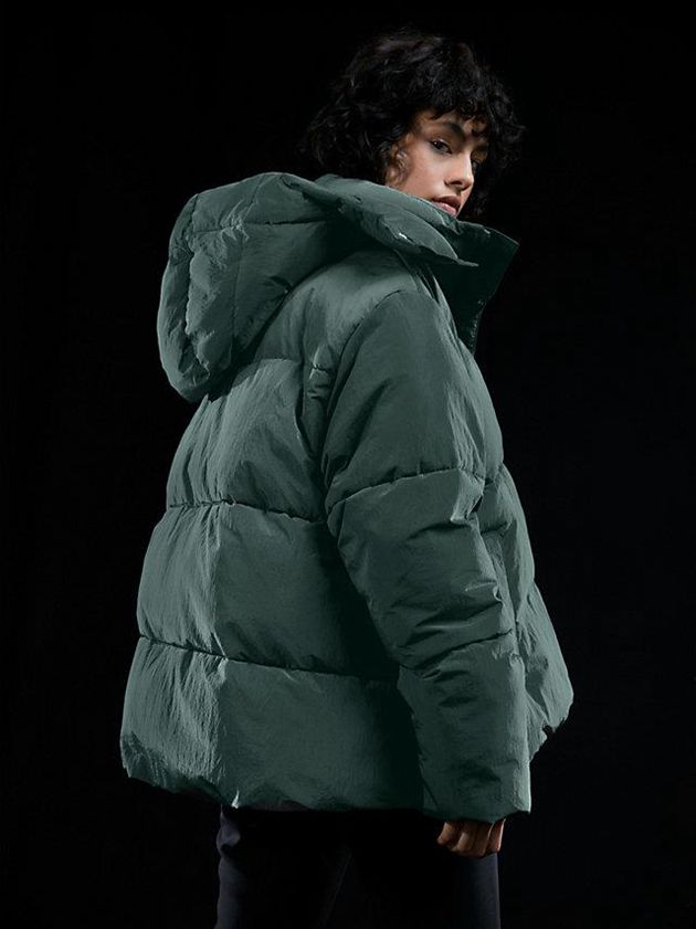 Green Calvin Klein Unisex Padded Puffer Men Jacket | VREX-52176