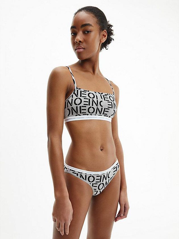Grey Calvin Klein 2 Pack Bikini - CK One Women Briefs | FGVL-37265