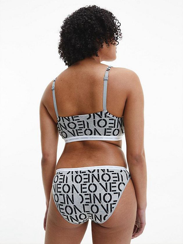 Grey Calvin Klein 2 Pack Bikini - CK One Women Briefs | FGVL-37265