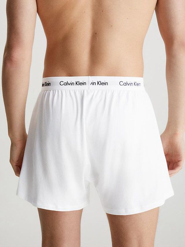 Grey Calvin Klein 2 Pack Boxers - Cotton Stretch Men Briefs | POZN-31208