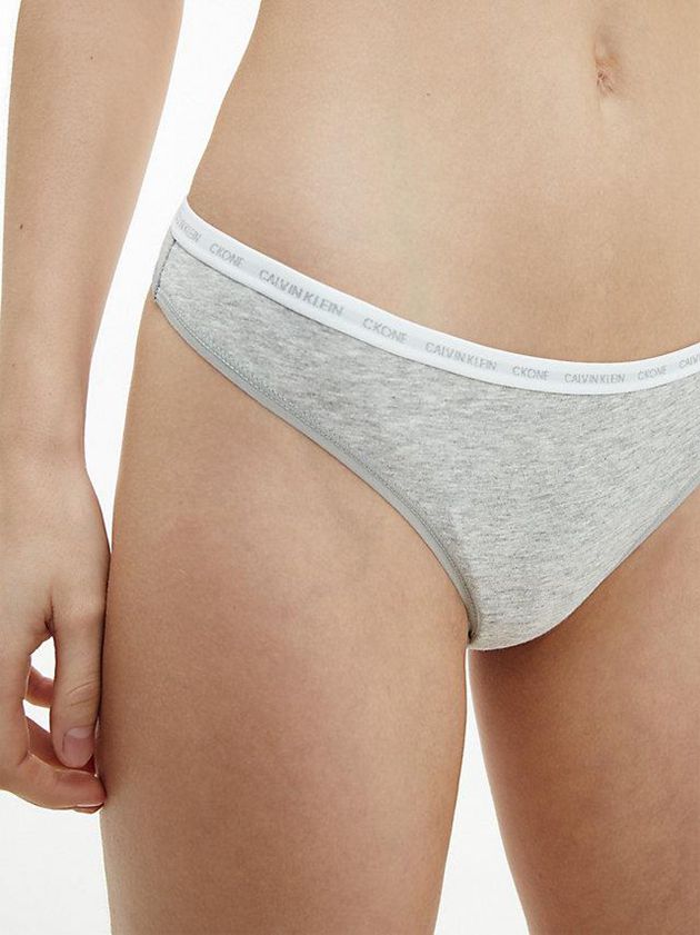 Grey Calvin Klein 2 Pack - CK One Women Thong | ARHL-12539