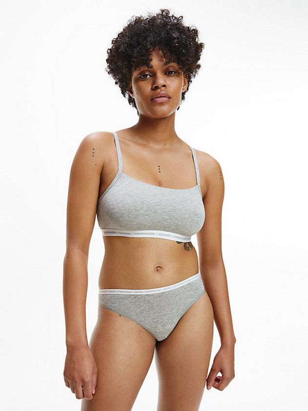Grey Calvin Klein 2 Pack - CK One Women Thong | ARHL-12539