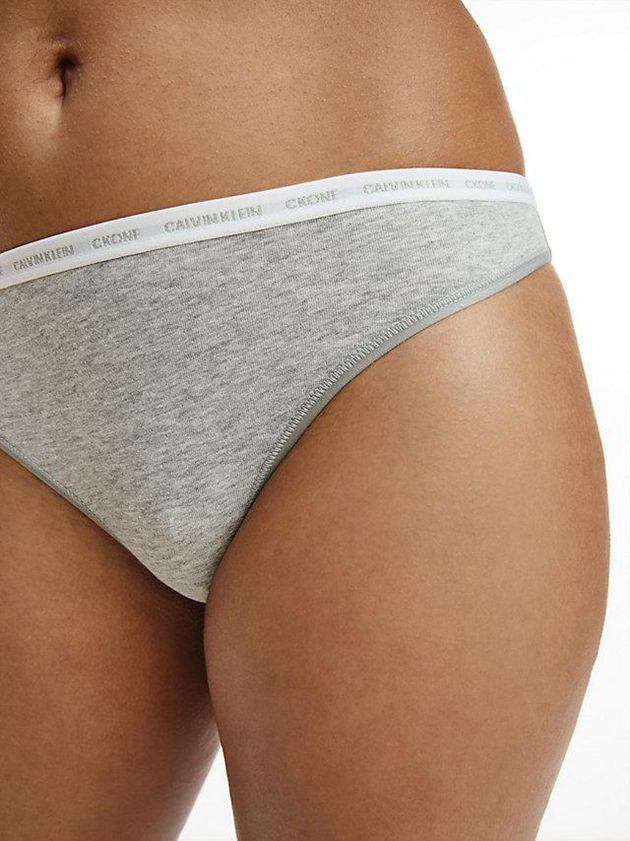Grey Calvin Klein 2 Pack - CK One Women Thong | ARHL-12539