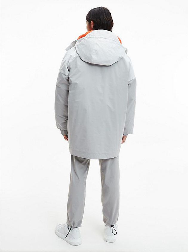 Grey Calvin Klein 3-In-1 Parka Men Coat | SZIK-54071