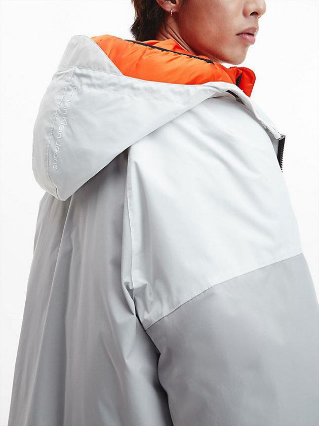Grey Calvin Klein 3-In-1 Parka Men Coat | SZIK-54071