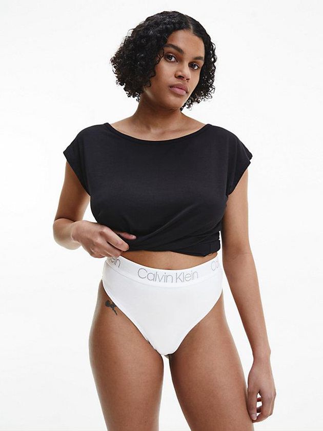 Grey Calvin Klein 3 Pack High Waisted - Body Women Thong | VQTB-21305