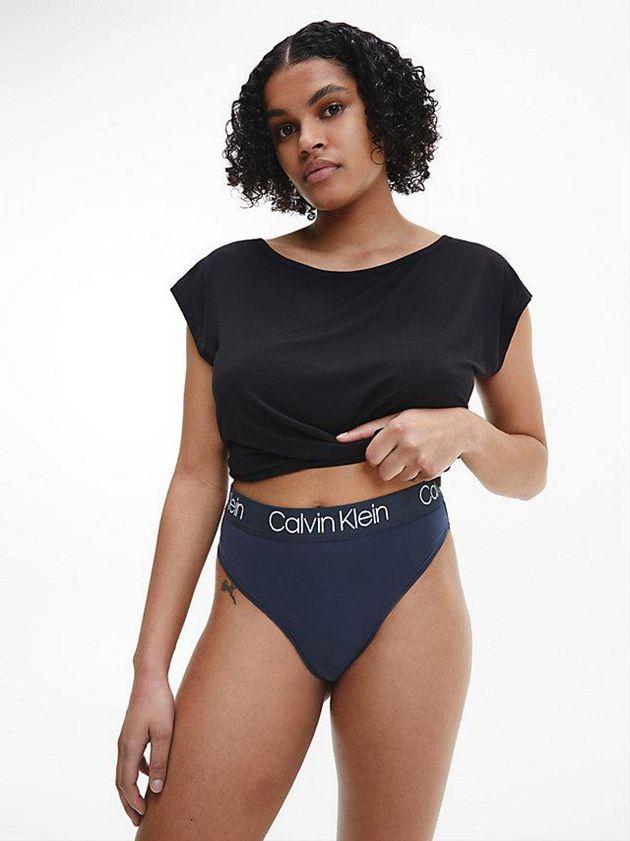 Grey Calvin Klein 3 Pack High Waisted - Body Women Thong | VQTB-21305