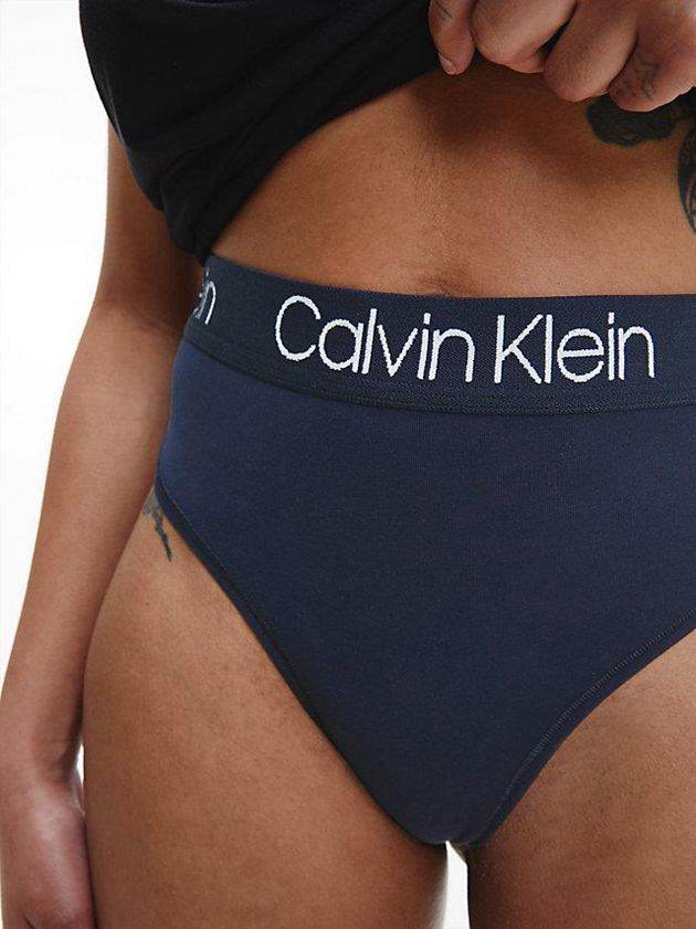 Grey Calvin Klein 3 Pack High Waisted - Body Women Thong | VQTB-21305