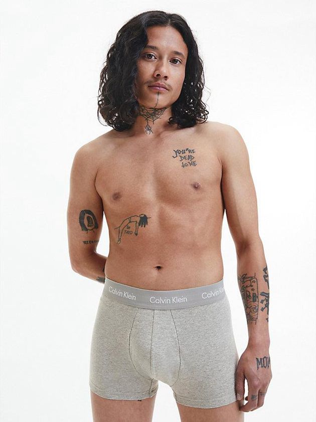 Grey Calvin Klein 3 Pack Low Rise - Cotton Stretch Men Briefs | NTUZ-83569