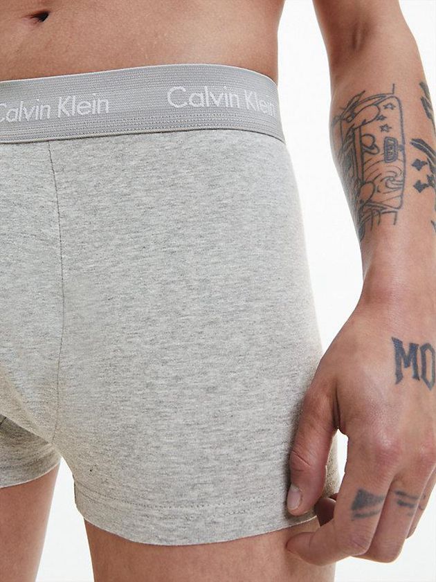 Grey Calvin Klein 3 Pack Low Rise - Cotton Stretch Men Briefs | NTUZ-83569