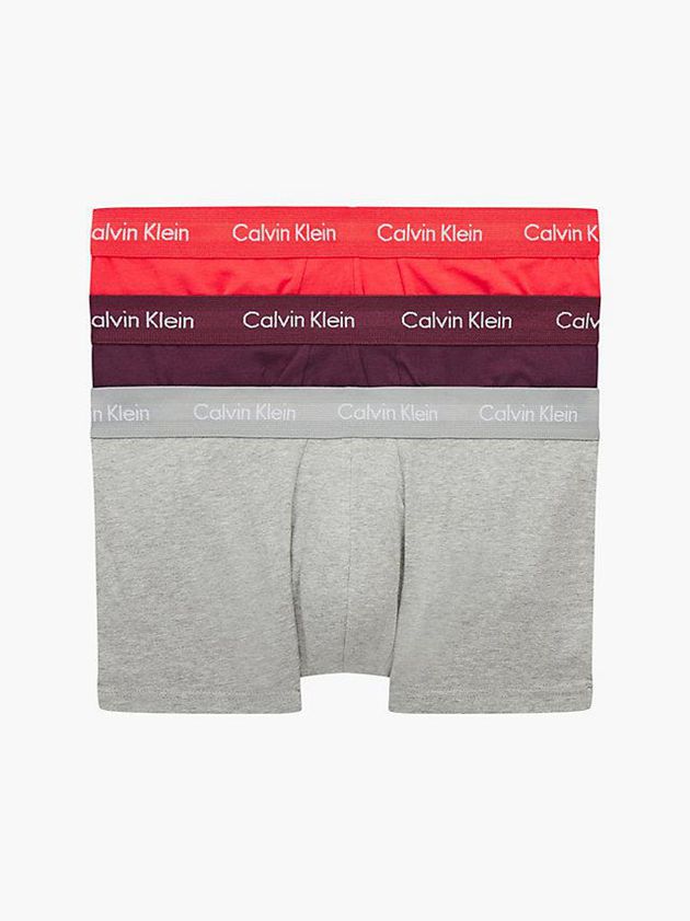Grey Calvin Klein 3 Pack Low Rise - Cotton Stretch Men Briefs | NTUZ-83569
