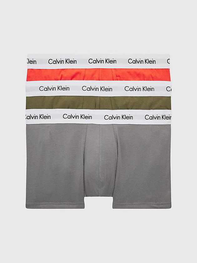 Grey Calvin Klein 3 Pack Low Rise - Cotton Stretch Men Briefs | VCWF-65190