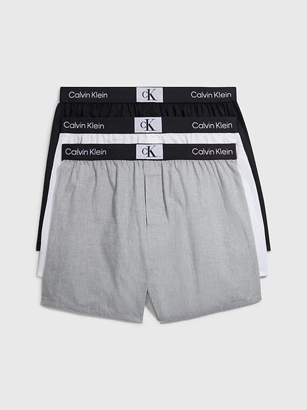 Grey Calvin Klein 3 Pack Slim Fit Boxers - Ck96 Men Briefs | YFWZ-80167