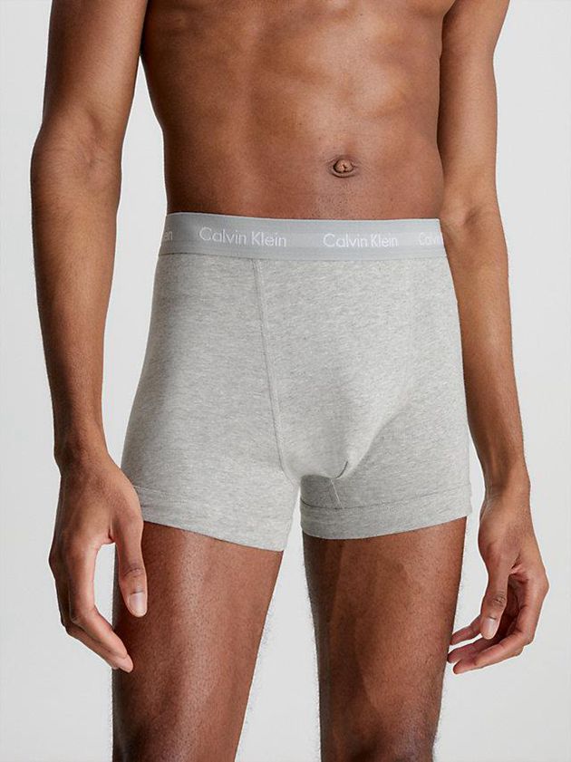 Grey Calvin Klein 3 Pack - Cotton Stretch Men Briefs | LACK-12506