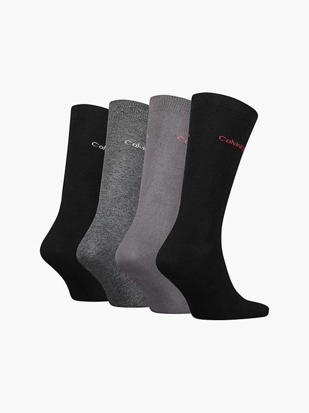 Grey Calvin Klein 4 Pack Crew Gift Set Men Socks | GPQM-18609