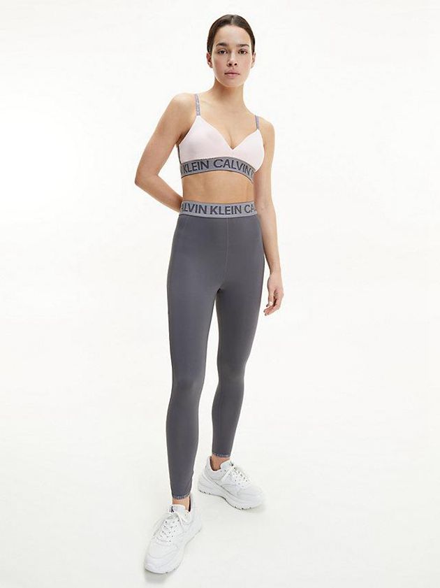 Grey Calvin Klein 7/8 Gym Women Leggings | MJON-73421