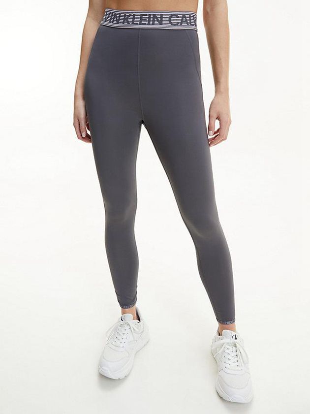 Grey Calvin Klein 7/8 Gym Women Leggings | MJON-73421