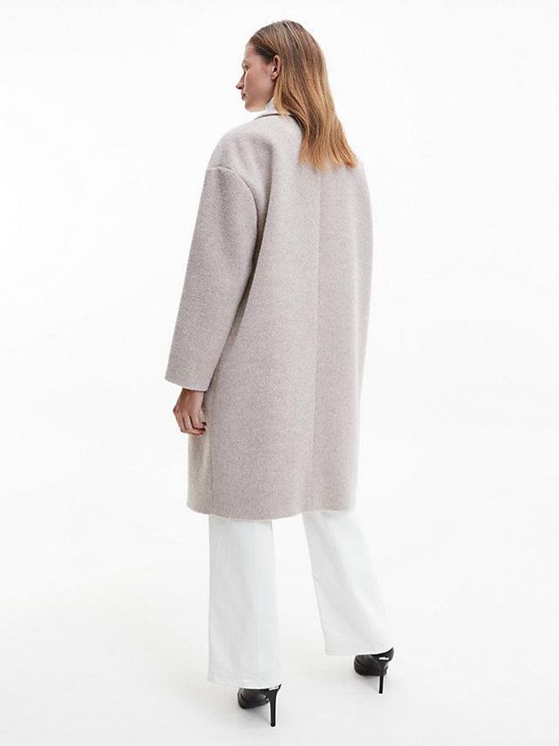 Grey Calvin Klein Alpaca Women Coat | VKYN-87230