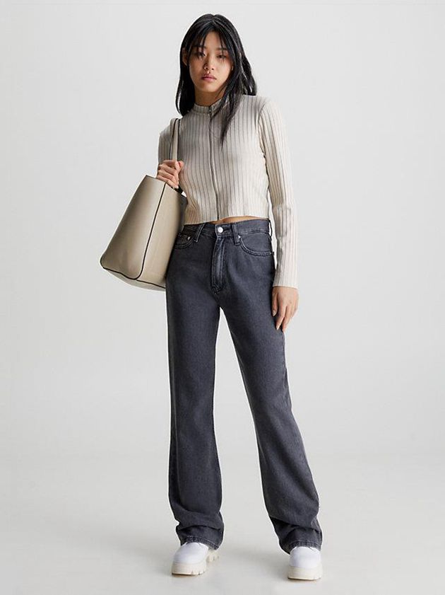 Grey Calvin Klein Authentic Bootcut Women Jeans | WYNT-58730
