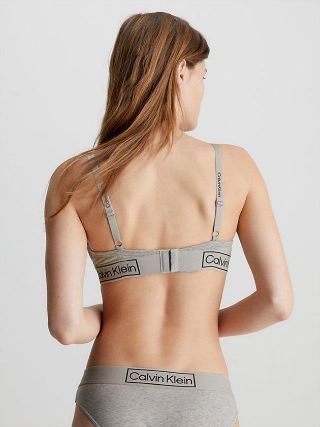 Grey Calvin Klein Balconette - Reimagined Heritage Women Bra | AJQI-78425